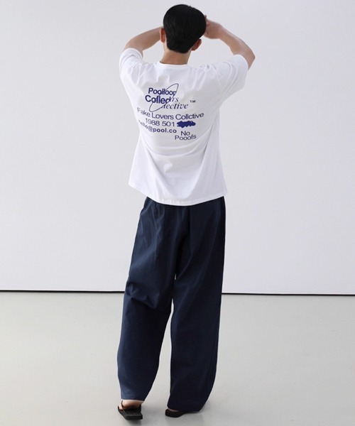 NOWLE(ノウル)の「【NOWLE】1988 501 バックプリント クルーネック 半袖 Tシャツ(Tシャツ/カットソー・メンズ・ブラック/ホワイト・X-LARGE/LARGE/MEDIUM)」の3枚目の写真