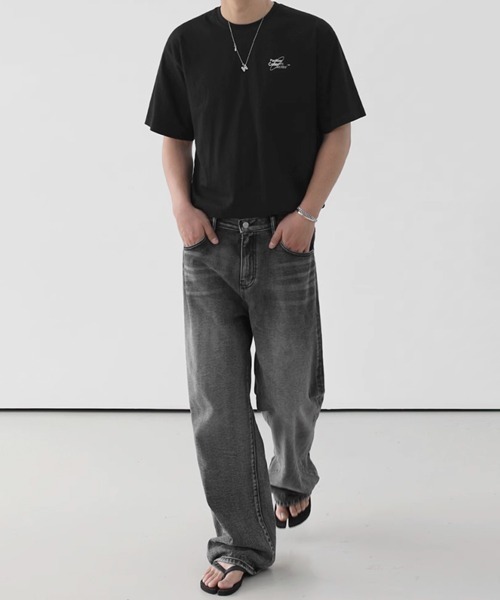 NOWLE(ノウル)の「【NOWLE】1988 501 バックプリント クルーネック 半袖 Tシャツ(Tシャツ/カットソー・メンズ・ブラック/ホワイト・X-LARGE/LARGE/MEDIUM)」の12枚目の写真