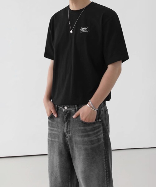 NOWLE(ノウル)の「【NOWLE】1988 501 バックプリント クルーネック 半袖 Tシャツ(Tシャツ/カットソー・メンズ・ブラック/ホワイト・X-LARGE/LARGE/MEDIUM)」の18枚目の写真
