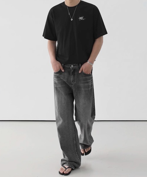 NOWLE(ノウル)の「【NOWLE】1988 501 バックプリント クルーネック 半袖 Tシャツ(Tシャツ/カットソー・メンズ・ブラック/ホワイト・X-LARGE/LARGE/MEDIUM)」の19枚目の写真
