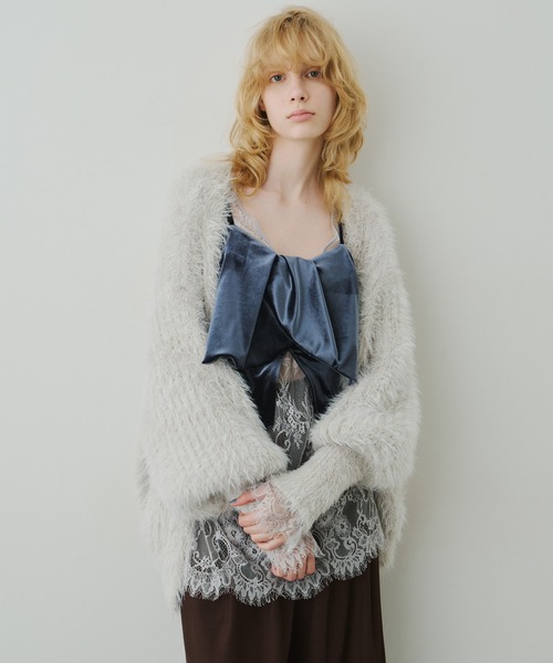 BIGベロアリボンモチーフビスチェ（その他トップス）｜LA BELLE ETUDE