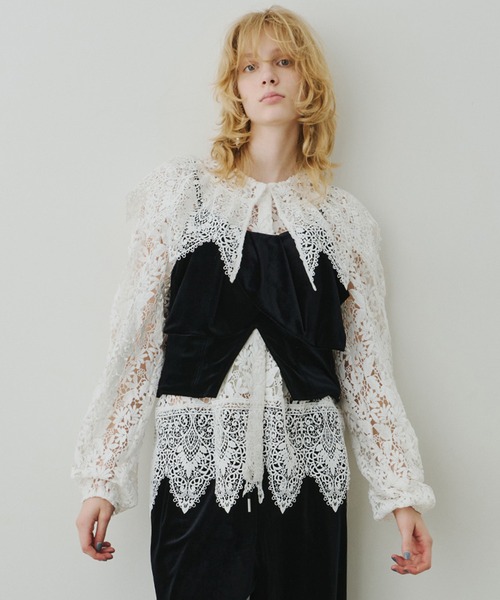 BIGベロアリボンモチーフビスチェ（その他トップス）｜LA BELLE ETUDE