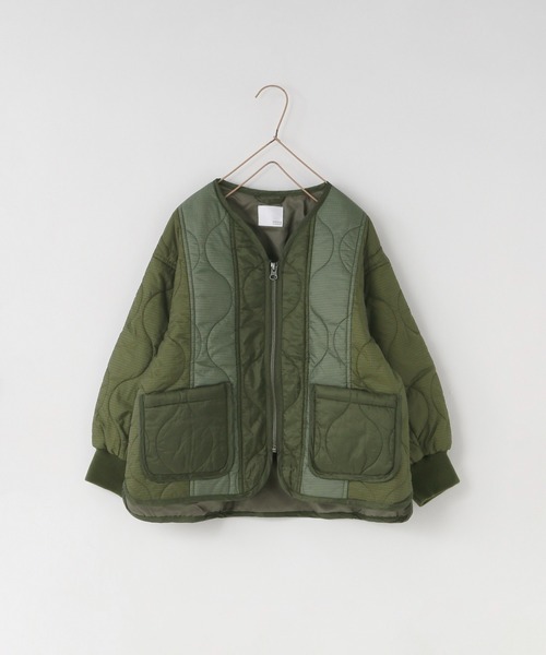 LOWRYS FARM（ローリーズファーム）の「キルティングブルゾン　497141（ブルゾン・キッズ・アイボリー/ブラック/カーキ・110cm/120cm/130cm/140cm/150cm）」の19枚目の写真