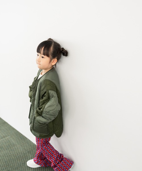 LOWRYS FARM（ローリーズファーム）の「キルティングブルゾン　497141（ブルゾン・キッズ・アイボリー/ブラック/カーキ・110cm/120cm/130cm/140cm/150cm）」の16枚目の写真