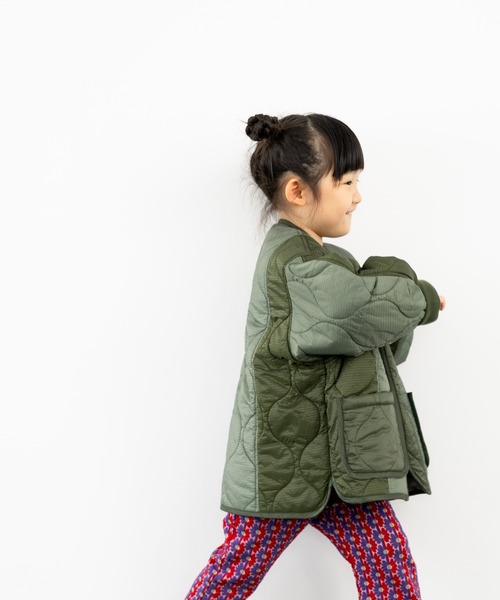 LOWRYS FARM（ローリーズファーム）の「キルティングブルゾン　497141（ブルゾン・キッズ・アイボリー/ブラック/カーキ・110cm/120cm/130cm/140cm/150cm）」の17枚目の写真