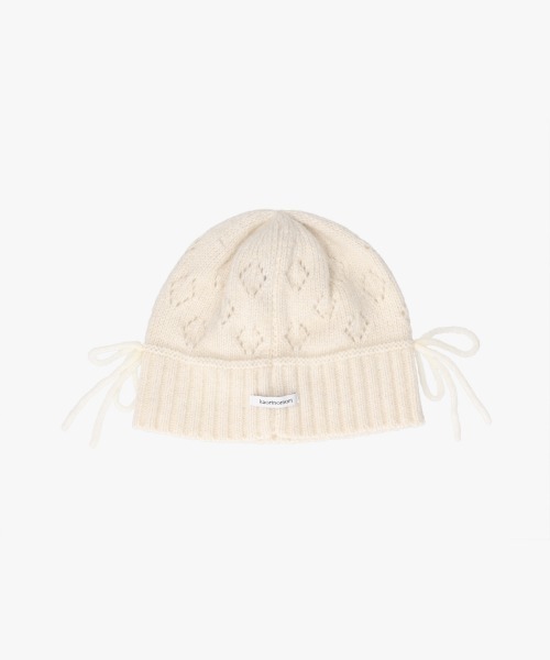 kaorinomori（カオリノモリ）の「kaorinomori ラメルニット ジェム / カオリノモリ（ニットキャップ/ビーニー・レディース・ブラック/ピンク/ホワイト・FREE）」の7枚目の写真