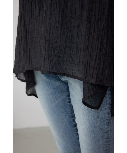 AZUL by moussy(アズールバイマウジー)の「C/T冷感 サイドベルトブラウス(シャツ/ブラウス・レディース・ブラック/オフホワイト/グレー・FREE)」の11枚目の写真