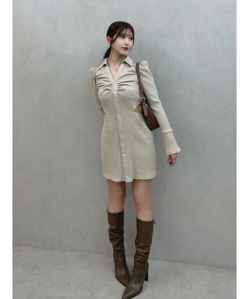 新作 EATME オープンカラーワンピース EATME ワンピース オープンカラーワンピース : ZOZOTOWN Yahoo