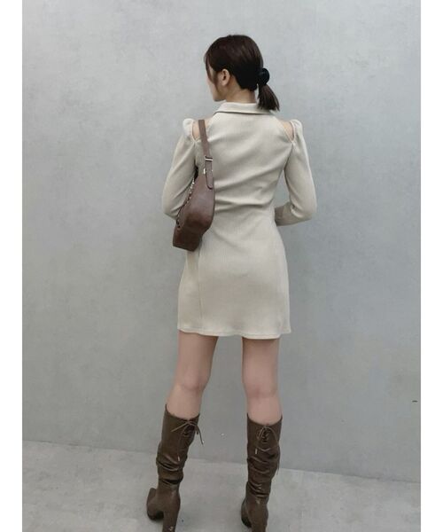 新作 EATME オープンカラーワンピース EATME ワンピース オープンカラーワンピース : ZOZOTOWN Yahoo