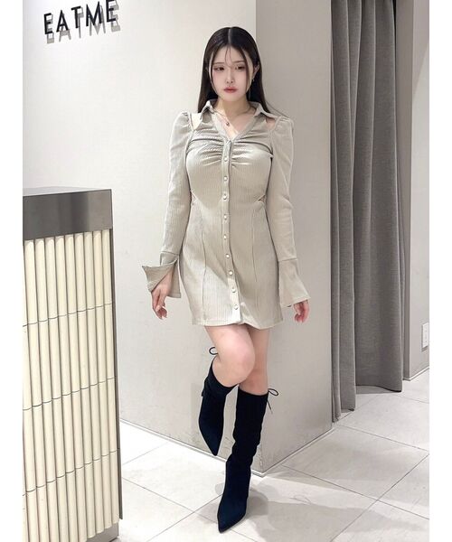 新作 EATME オープンカラーワンピース オープンカラーワンピース（ワンピース）｜EATME（イートミー