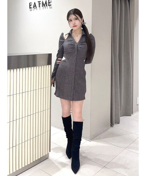 新作 EATME オープンカラーワンピース オープンカラーワンピース（ワンピース）｜EATME（イートミー）の