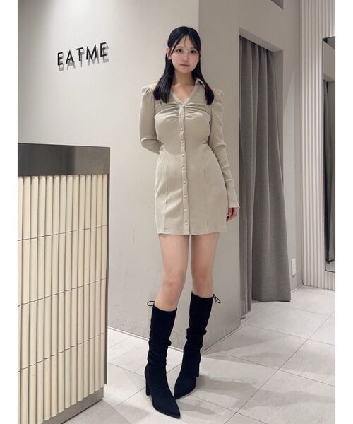 新作 EATME オープンカラーワンピース オープンカラーワンピース（ワンピース）｜EATME（イートミー）の