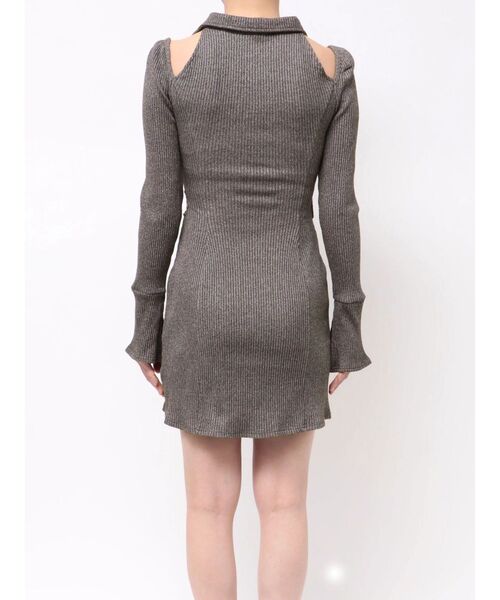 EATME（イートミー）の「オープンカラーワンピース（ワンピース・レディース・グレー/ブラック/ベージュ・FREE）」の14枚目の写真