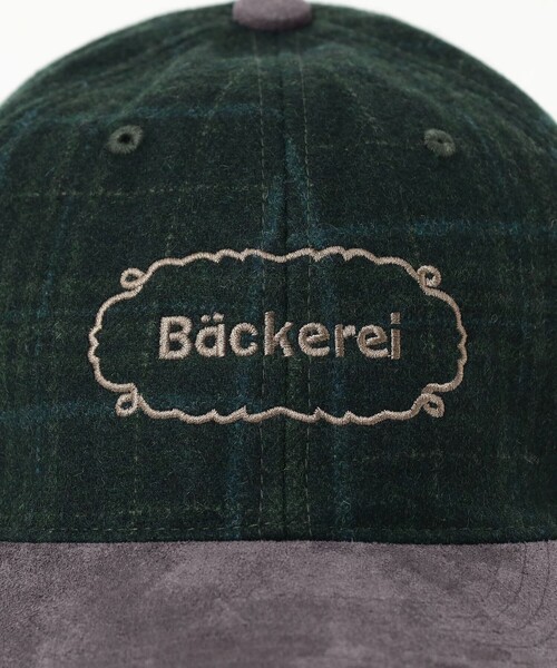 BEAMS HEART（ビームスハート）の「ウール混 チェック ロゴ キャップ（キャップ・メンズ・グリーン/ブラック・ONE SIZE）」の13枚目の写真