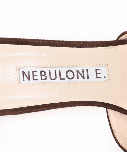 NEBULONI E（ネブローニ）の「【NEBULONI E. /ネブローニ】スエード アンクルストラップパンプス（パンプス・レディース・ブラウン・38/39/36/37）」の12枚目の写真