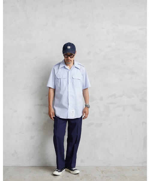 MILITARY(ミリタリー)の「実物 新品 デッドストック 米空軍 AF BLUE ショートスリーブ ドレスシャツ ラベルタグ(シャツ/ブラウス・メンズ・ライトブルー・16 1/2)」の5枚目の写真