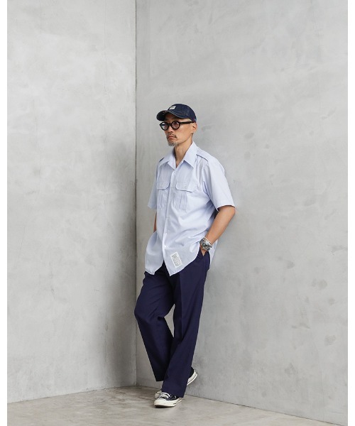 MILITARY(ミリタリー)の「実物 新品 デッドストック 米空軍 AF BLUE ショートスリーブ ドレスシャツ ラベルタグ(シャツ/ブラウス・メンズ・ライトブルー・16 1/2)」の6枚目の写真