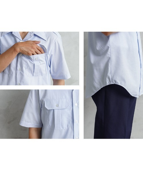 MILITARY(ミリタリー)の「実物 新品 デッドストック 米空軍 AF BLUE ショートスリーブ ドレスシャツ ラベルタグ(シャツ/ブラウス・メンズ・ライトブルー・16 1/2)」の8枚目の写真