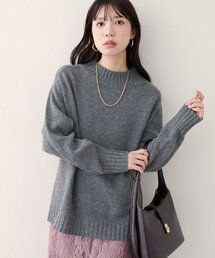 ウール&リサイクルポリブレンドニットプルオーバー