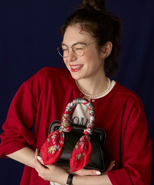 BONLECILL Marche(ボンルシールマルシェ)の「【BONLECILL Marche】がま口ボストンバッグ/ショルダーバッグ(ボストンバッグ・レディース・ブラウン/ワイン/ブラック・FREE)」の2枚目の写真
