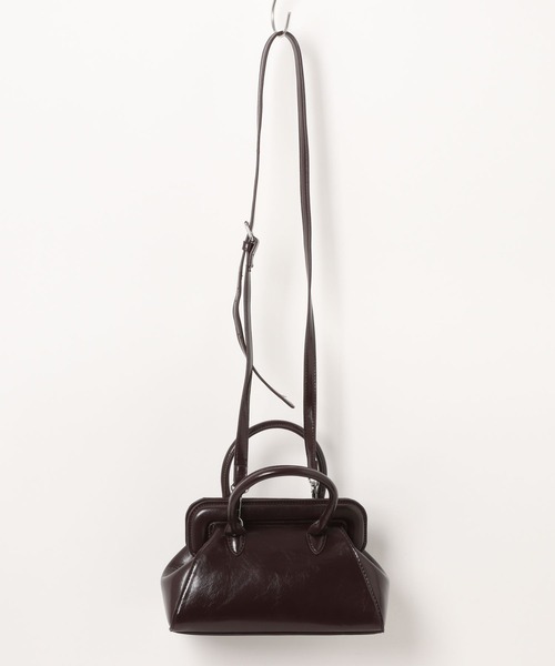 BONLECILL Marche(ボンルシールマルシェ)の「【BONLECILL Marche】がま口ボストンバッグ/ショルダーバッグ(ボストンバッグ・レディース・ブラウン/ワイン/ブラック・FREE)」の17枚目の写真