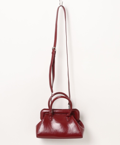 BONLECILL Marche(ボンルシールマルシェ)の「【BONLECILL Marche】がま口ボストンバッグ/ショルダーバッグ(ボストンバッグ・レディース・ブラウン/ワイン/ブラック・FREE)」の19枚目の写真