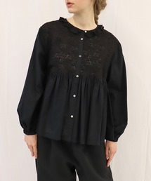 【美品】haupia ハウピア エンブロイダリー ブラウス シャツ haupia（ハウピア）の「あの頃から大人になった私へ【ブラウス