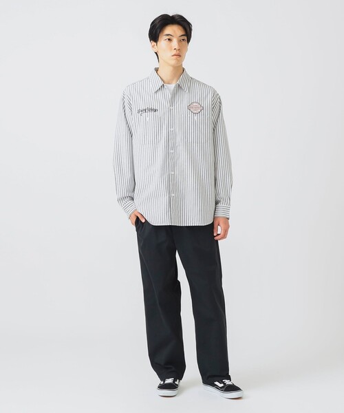 BEAMS HEART(ビームスハート)の「GMS ビッグシルエット ワークシャツ(シャツ/ブラウス・メンズ・ホワイト/ブルー・LARGE/MEDIUM/SMALL)」の22枚目の写真