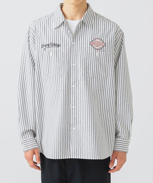 BEAMS HEART(ビームスハート)の「GMS ビッグシルエット ワークシャツ(シャツ/ブラウス・メンズ・ホワイト/ブルー・LARGE/MEDIUM/SMALL)」の6枚目の写真