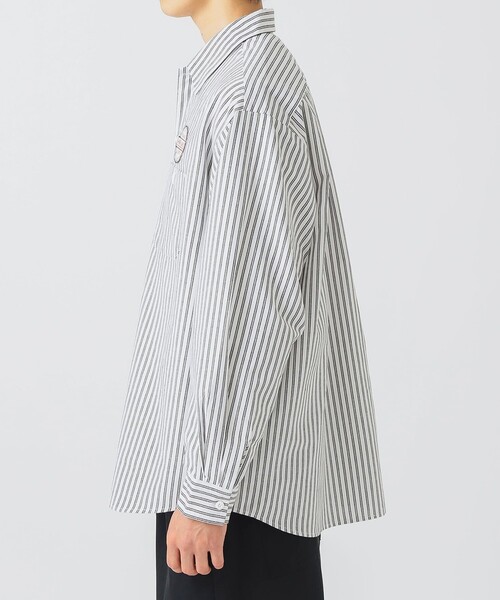 BEAMS HEART(ビームスハート)の「GMS ビッグシルエット ワークシャツ(シャツ/ブラウス・メンズ・ホワイト/ブルー・LARGE/MEDIUM/SMALL)」の7枚目の写真