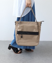 Cepica | 牛革×撥水ナイロン縦型トート(トートバッグ)