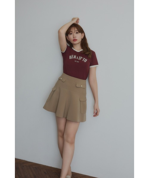 トップス Urban Basic Ringer Tee Herlipto Urban Basic Ringer Tee（Tシャツ/カットソー）｜Her lip to（ハー