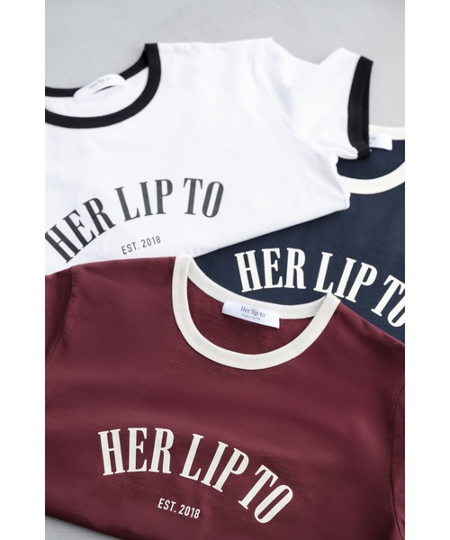 トップス herlipto Urban Basic Ringer Tee トップス herlipto Urban Basic Ringer Tee navy Urban Basic