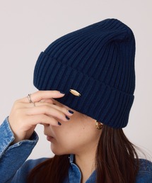 PAPILLONNER（パピヨネ）の「リブニット帽（ニットキャップ/ビーニー）」