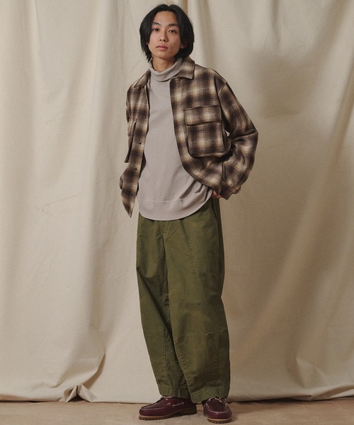 Universal Style Wear（ユニバーサルスタイルウェア）の「Universal Style Wear ユーズド風 バズーカ パンツ（その他パンツ・メンズ・アイボリー/ブラック/ライトカーキ・MEDIUM/LARGE/X-LARGE）」の6枚目の写真