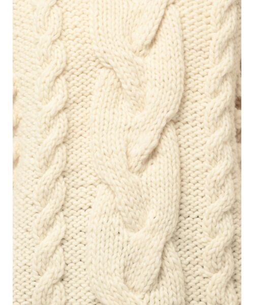 Ungrid(アングリッド)の「ルーズスリーブケーブルニット(ニット/セーター・レディース・ブラウン/アイボリー・FREE)」の21枚目の写真