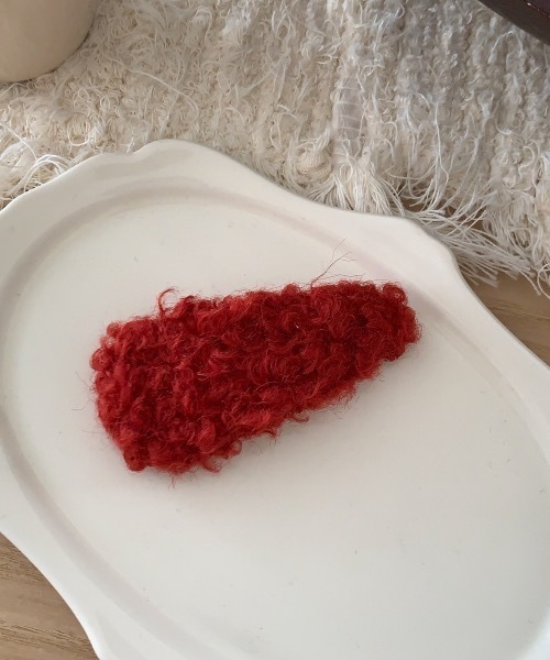 SHEPP(シープ)の「2P もこもこヘアピン(ヘアピン・レディース・ピンク/レッド/ホワイト/ブラウン・F)」の12枚目の写真