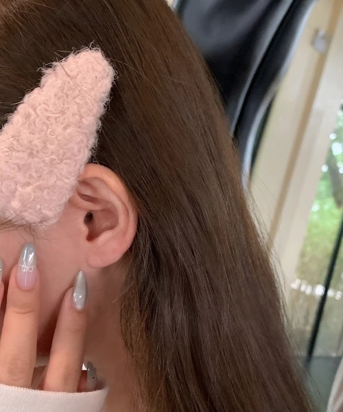 SHEPP(シープ)の「2P もこもこヘアピン(ヘアピン・レディース・ピンク/レッド/ホワイト/ブラウン・F)」の8枚目の写真