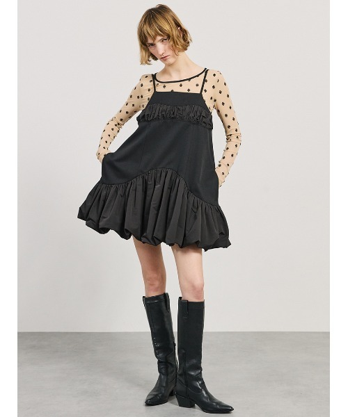 セール】Balloon Camisole Mini Dress/バルーンキャミソールミニドレス