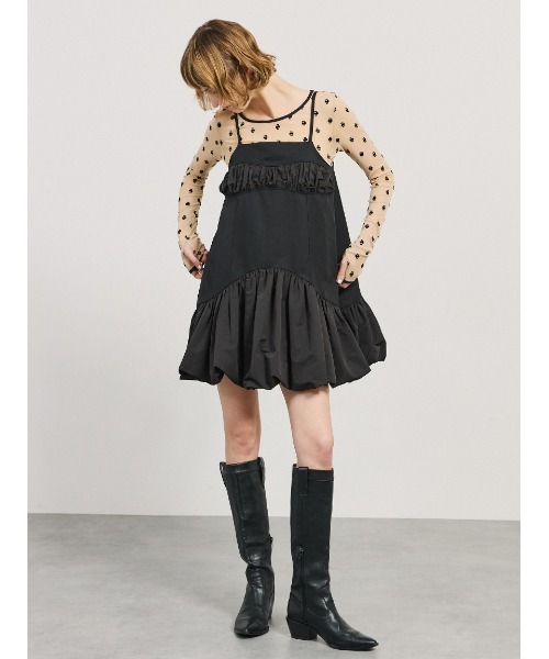 セール】Balloon Camisole Mini Dress/バルーンキャミソールミニドレス