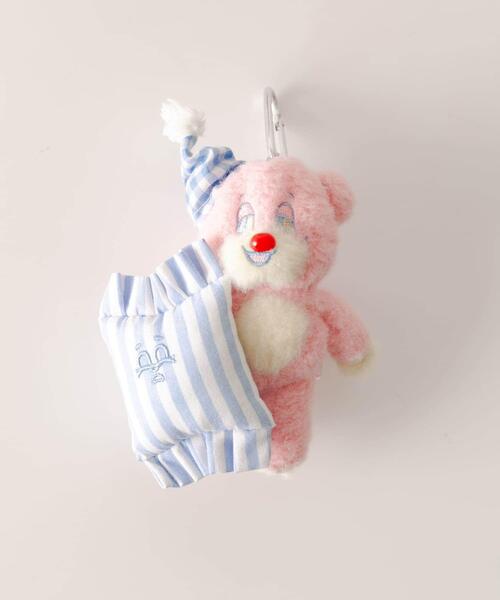 SMELLY（スメリー）の「『WEB/一部店舗限定』NEONMOON　Sleepy Teddy Key Holder（キーホルダー・レディース・パープル/ミント/ピンク/ブラウン/アイボリー・-）」の2枚目の写真
