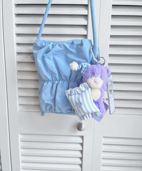 SMELLY（スメリー）の「『WEB/一部店舗限定』NEONMOON　Sleepy Teddy Key Holder（キーホルダー・レディース・パープル/ミント/ピンク/ブラウン/アイボリー・-）」の6枚目の写真