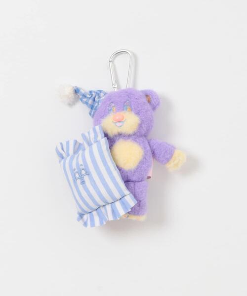 SMELLY（スメリー）の「『WEB/一部店舗限定』NEONMOON　Sleepy Teddy Key Holder（キーホルダー・レディース・パープル/ミント/ピンク/ブラウン/アイボリー・-）」の7枚目の写真