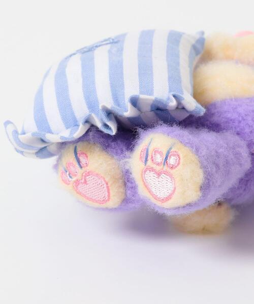 SMELLY（スメリー）の「『WEB/一部店舗限定』NEONMOON　Sleepy Teddy Key Holder（キーホルダー・レディース・パープル/ミント/ピンク/ブラウン/アイボリー・-）」の10枚目の写真