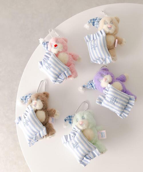 SMELLY（スメリー）の「『WEB/一部店舗限定』NEONMOON　Sleepy Teddy Key Holder（キーホルダー・レディース・パープル/ミント/ピンク/ブラウン/アイボリー・-）」の18枚目の写真