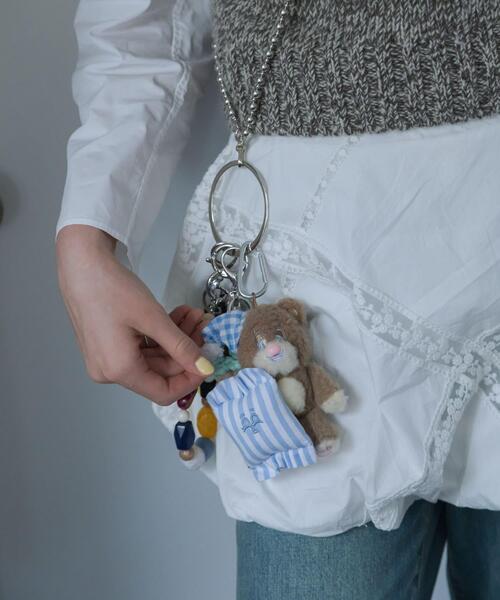 SMELLY（スメリー）の「『WEB/一部店舗限定』NEONMOON　Sleepy Teddy Key Holder（キーホルダー・レディース・パープル/ミント/ピンク/ブラウン/アイボリー・-）」の22枚目の写真