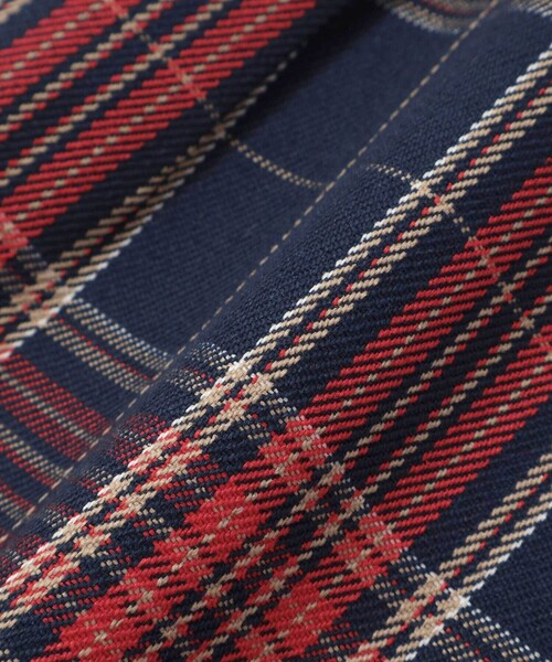 SLAP SLIP（スラップスリップ）の「【お揃い】ツイル胸ポケットチェックシャツ(80~130cm)（シャツ/ブラウス・キッズ・ブルー系その他2/ブラウン系その他・90cm/80ｃｍ/110cm/120cm/100cm/130cm）」の17枚目の写真