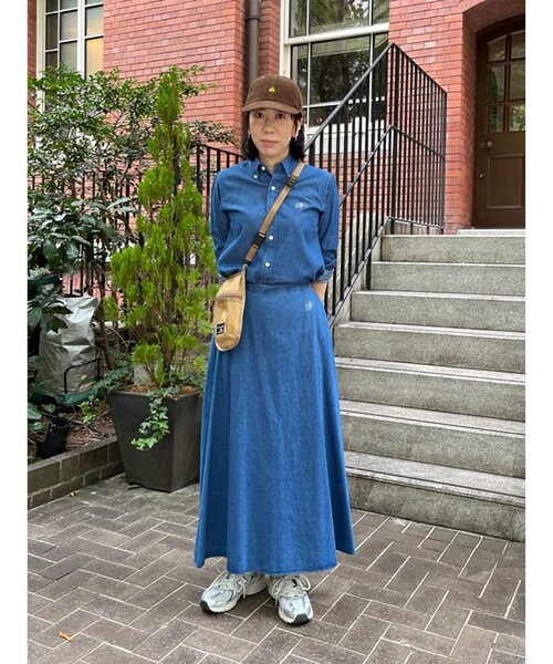 BROOKS BROTHERS(ブルックスブラザーズ)の「【Double B Collection】 コットン ライトウェイトデニム BBロゴ ボタンダウンシャツ Classic Fit(シャツ/ブラウス・レディース・ライトブルー・2/6/8/4/0)」の5枚目の写真