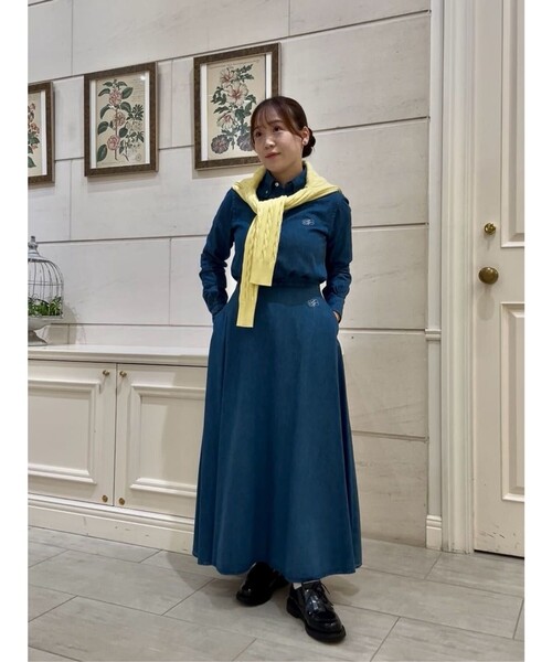 BROOKS BROTHERS(ブルックスブラザーズ)の「【Double B Collection】 コットン ライトウェイトデニム BBロゴ ボタンダウンシャツ Classic Fit(シャツ/ブラウス・レディース・ライトブルー・2/6/8/4/0)」の8枚目の写真