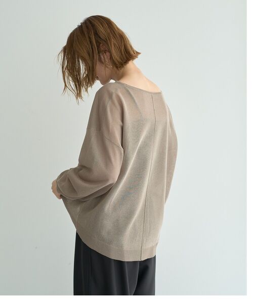 YECCA VECCA(イェッカヴェッカ)の「シアーニットプルオーバー(ニット/セーター・レディース・ブラック/ベージュ/ブラウン・FREE)」の10枚目の写真